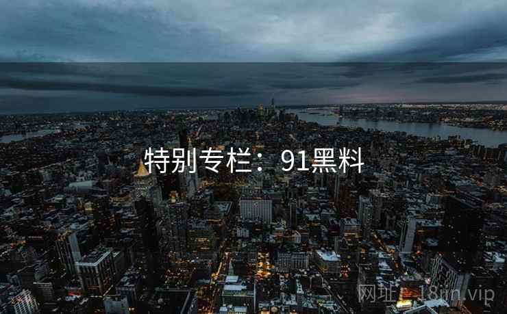 特别专栏：91黑料