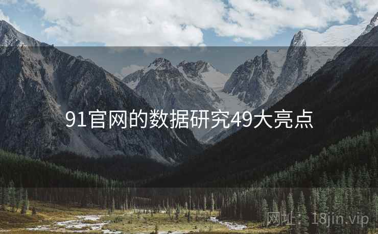 91官网的数据研究49大亮点
