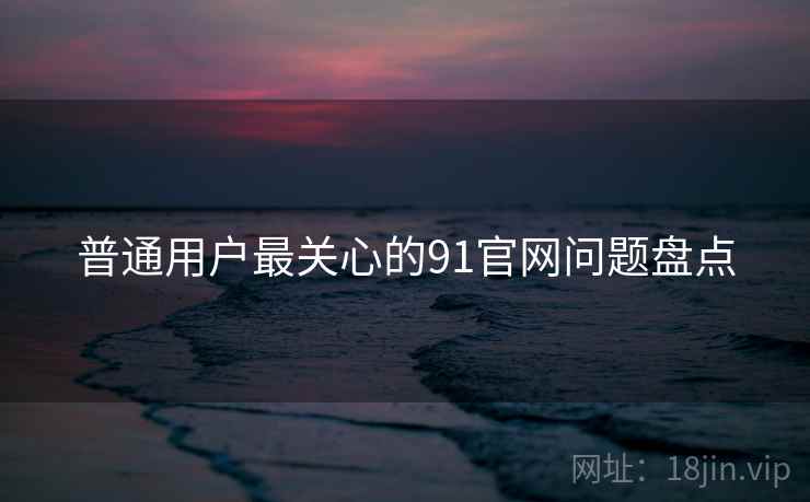 普通用户最关心的91官网问题盘点