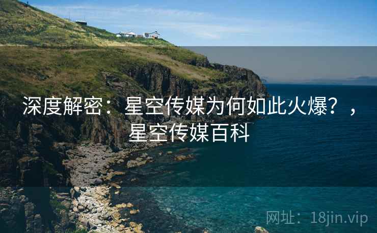 深度解密：星空传媒为何如此火爆？，星空传媒百科