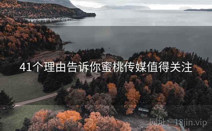 41个理由告诉你蜜桃传媒值得关注